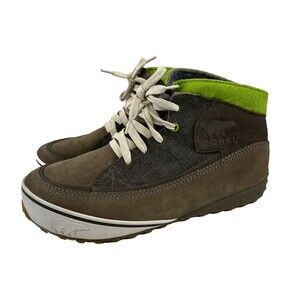 Sorel Chesterman Chukka Boot Lace Up Brown Suede Green Warm Felt Lining Mens 13